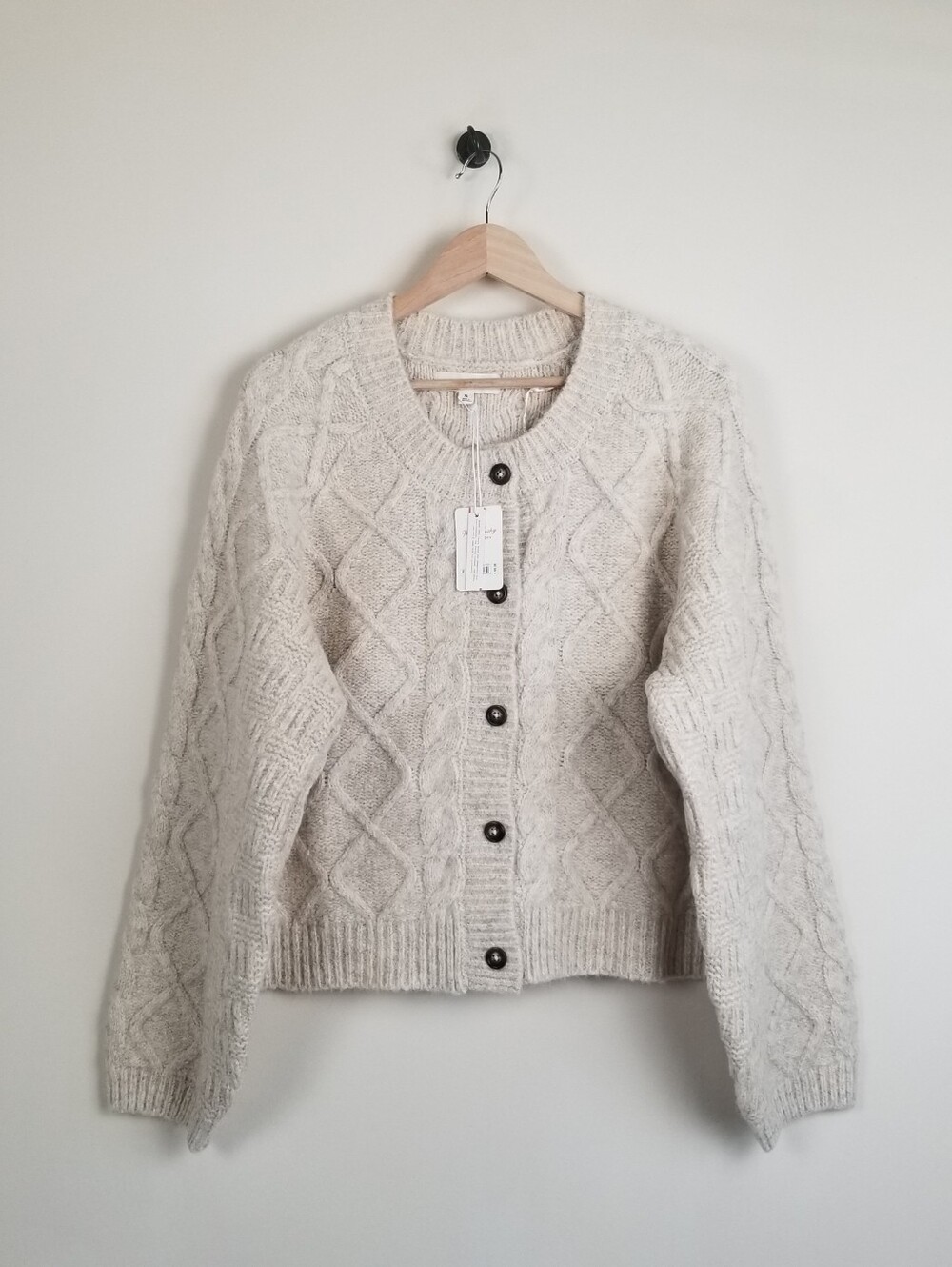Lucky Brand Cardigan Sweater 5% Wool Size XL NWT